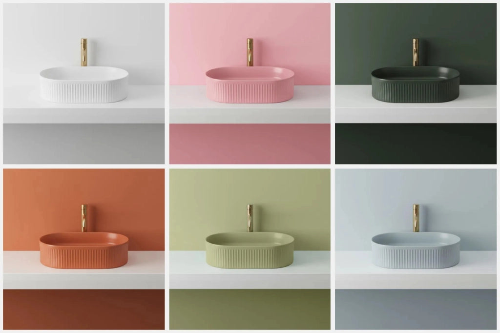 Lavabo Da Appoggio Rea Vanda Pistachio Matt