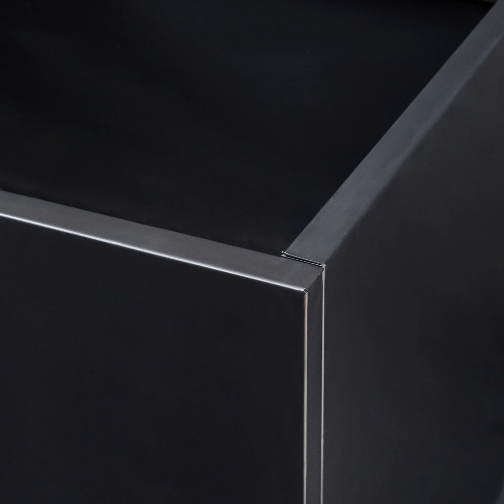 Fioriera Vaargel in Acciaio Portafiori 60x60x60 cm - Nero casa.pro