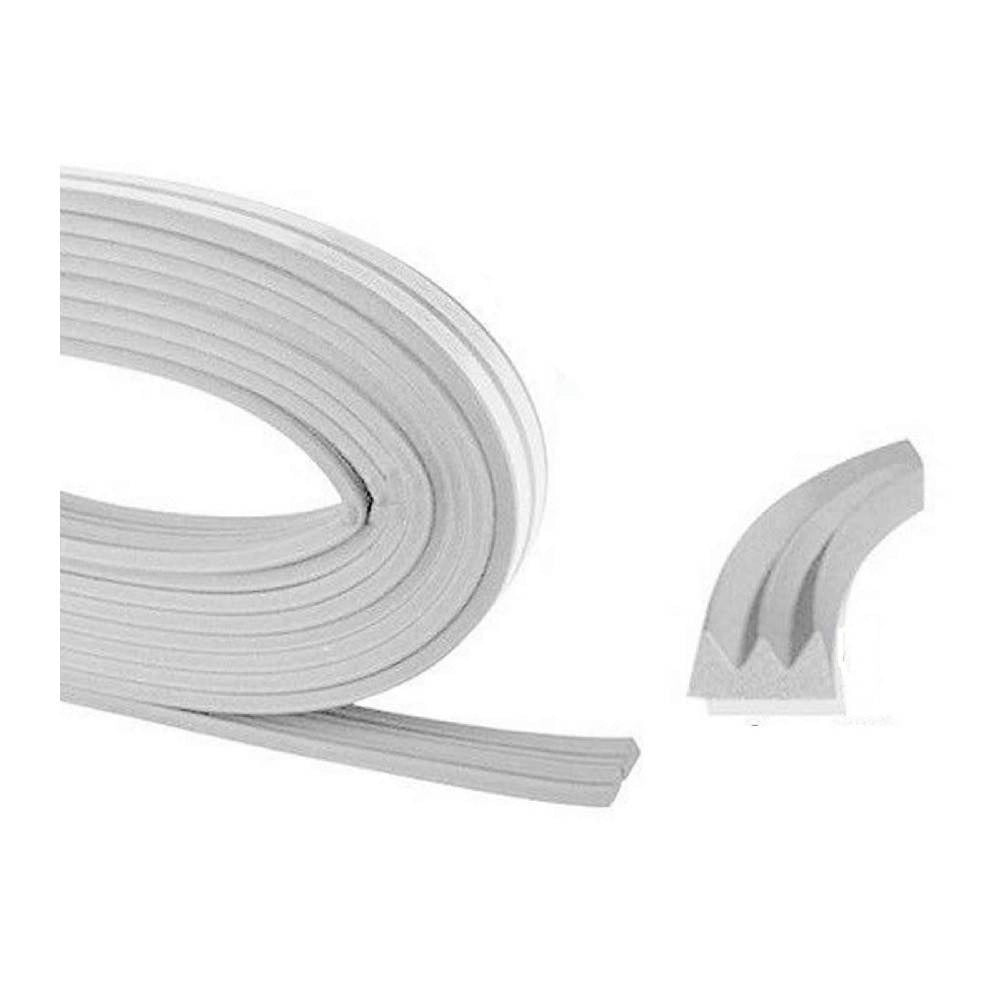 Trade Shop - Parafreddo Para Spifferi Porte Finestre Adesivo Gommato Bianco 0,9 Cm X 6 Mt -