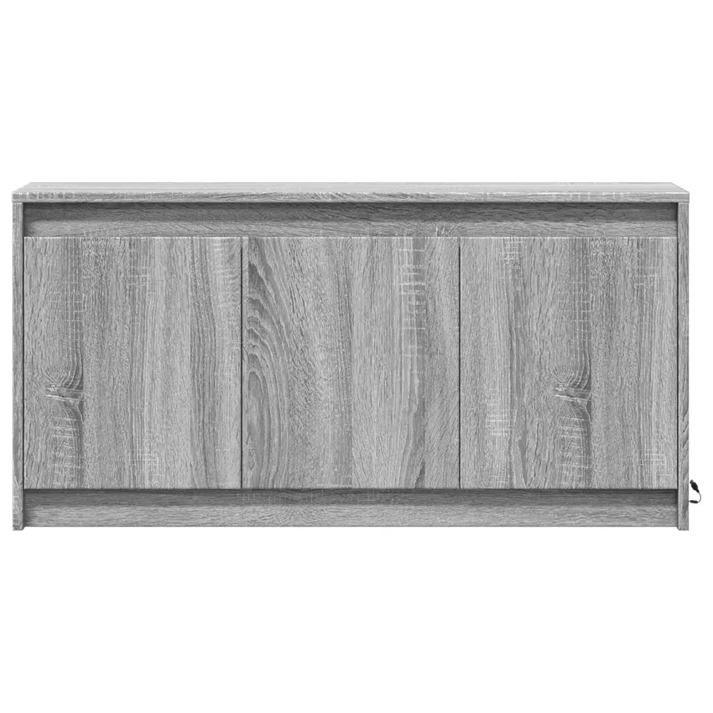 Mobile Porta TV con LED Grigio Sonoma 100x34x50cm in Truciolato 852213