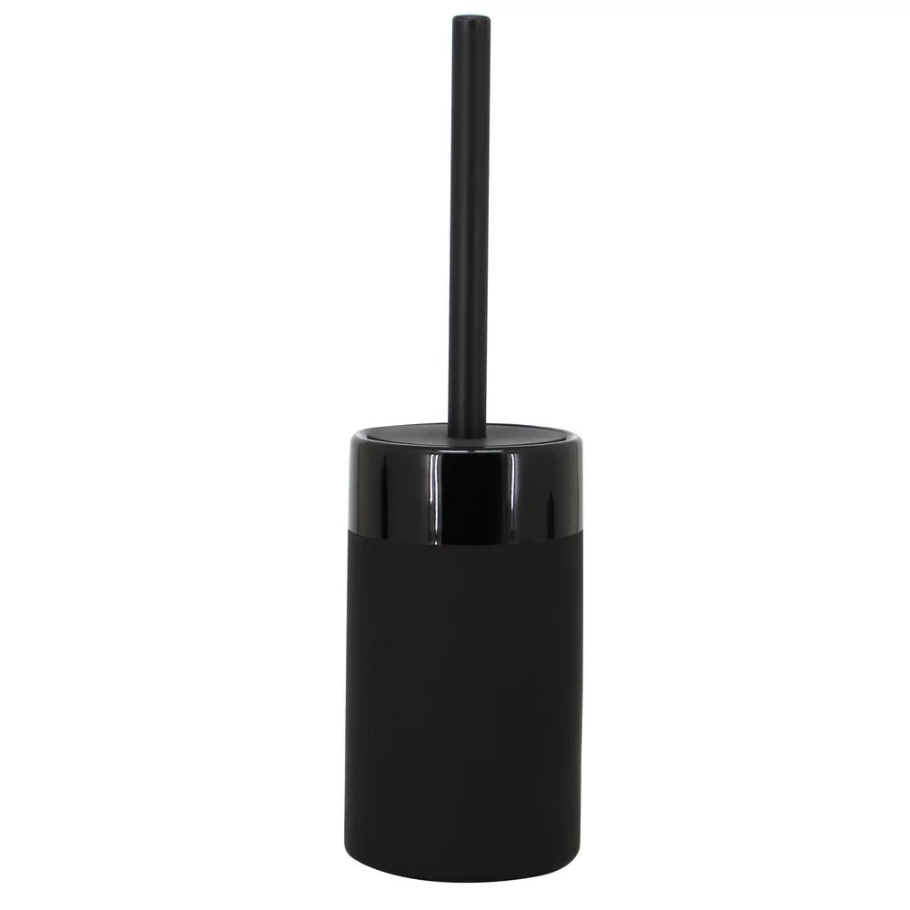 Portascopino nero in ceramica - serie Black
