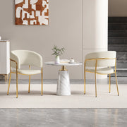 SEDIA da pranzo design minimalista 69.85 x 58.42 x 38.74 cm beige