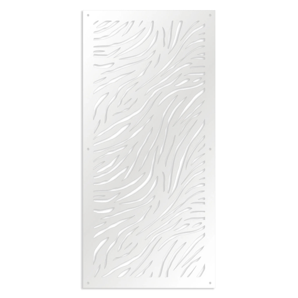 TIGER - Pannello in PVC traforato - Parasole Colore: bianco, Misura: 98x198 cm