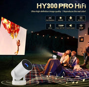Proiettore Hy300 Pro - Mini proiettore - 4K Android 11 Dual Wifi6 - 260 Ansi - Allwinner H713 Bt 5.0 1080P 1280*720P - Proiettore per Cinema Domestico Outdoor