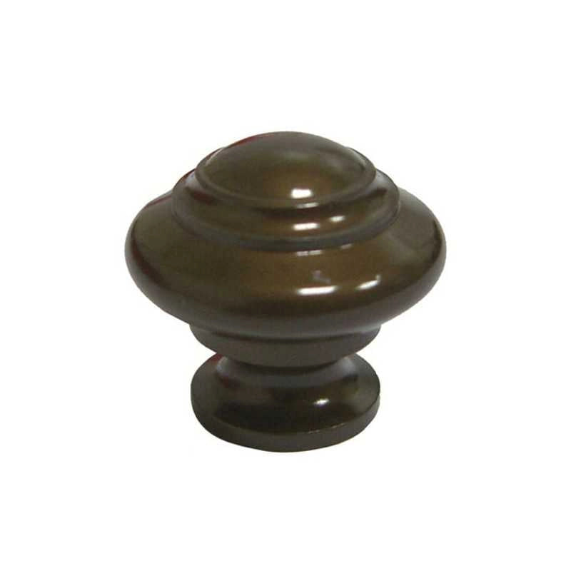 Pomolo Sagomato Ottone Bronzato mm 20