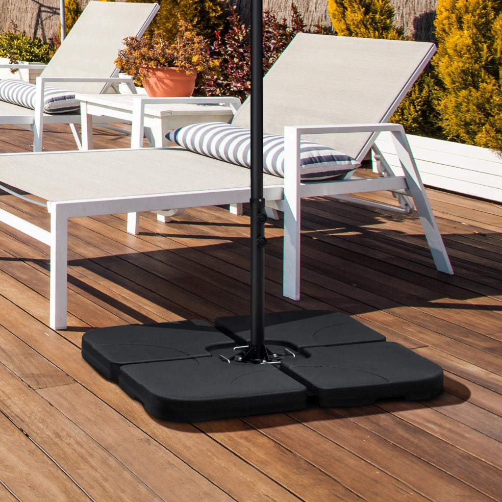 Set di 4 Pesi per Ombrellone ¨C Zephmum ¨C Nero