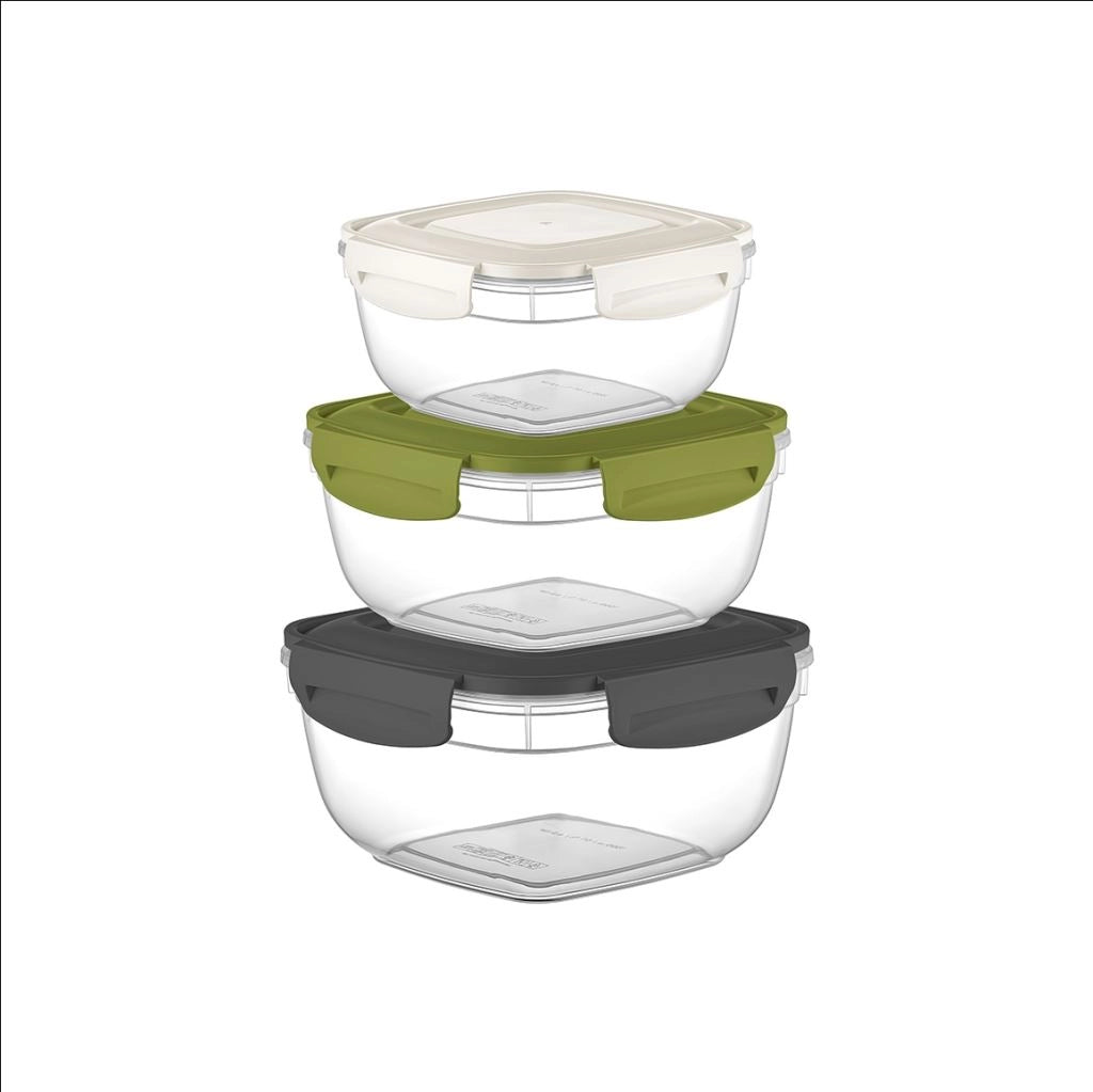 Set 3 Pezzi Frigobox Contenitore Alimenti Frigoclick Fresh 50 + 90 + 150 cl