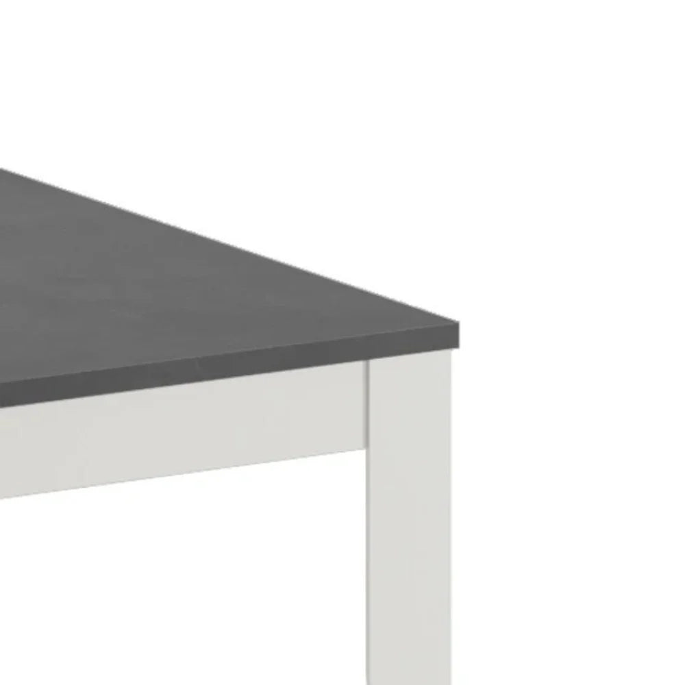 Tavolo da pranzo allungabile effetto cemento grigio Moon 156-316x90 cm fino a 12 posti Made in Italy | Duzzle