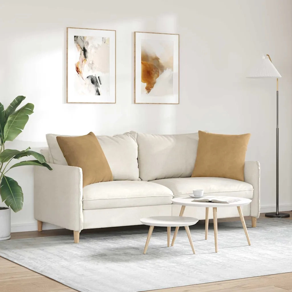 Cuscini da Divano 2 pz | Cuscini per sedie Marrone 50 x 50 cm Tessuto in Cords