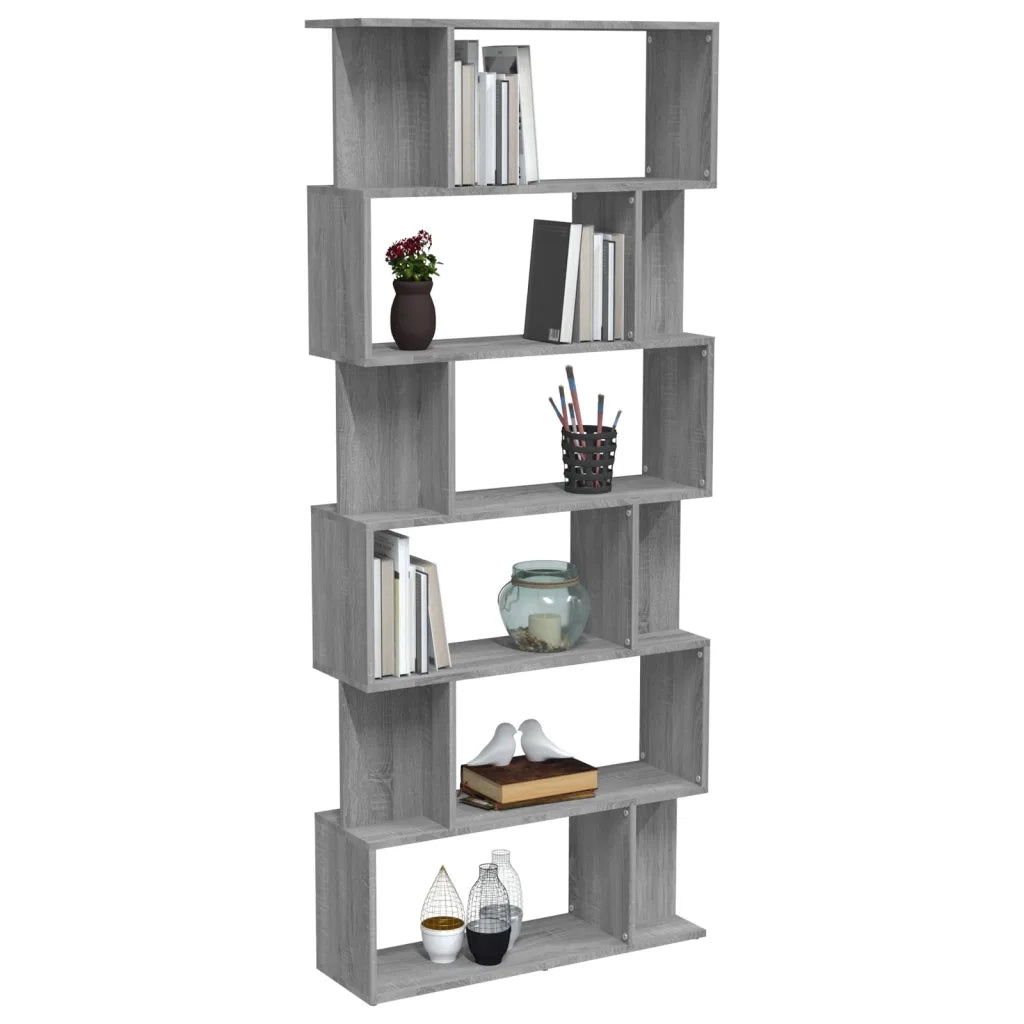 Libreria/Divisorio Grigio Sonoma 80x24x192 cm Legno Ingegnerizzato 816060