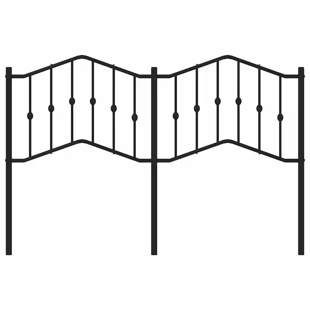 Testiera | Testata di Ricambio in Metallo Nero 150 cm