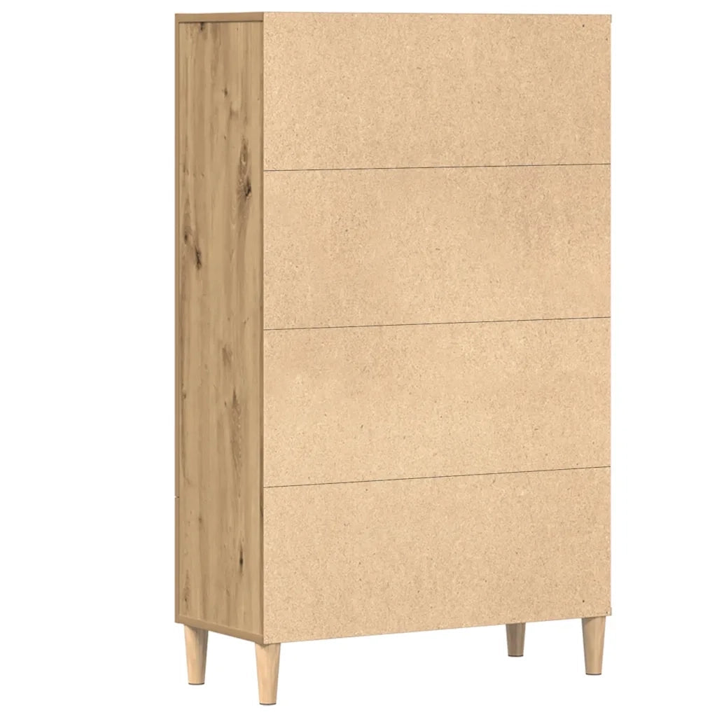 Credenza Rovere Artigianale 70x31x115 cm in Legno Multistrato 856915