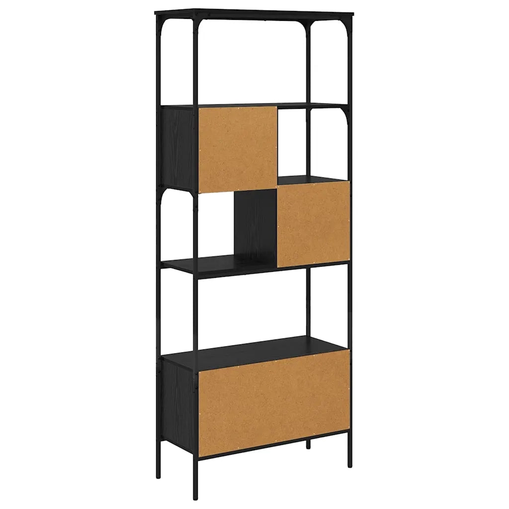 Libreria Rovere Nero 76 x 33 x 188,5 cm Legno multistrato 882988
