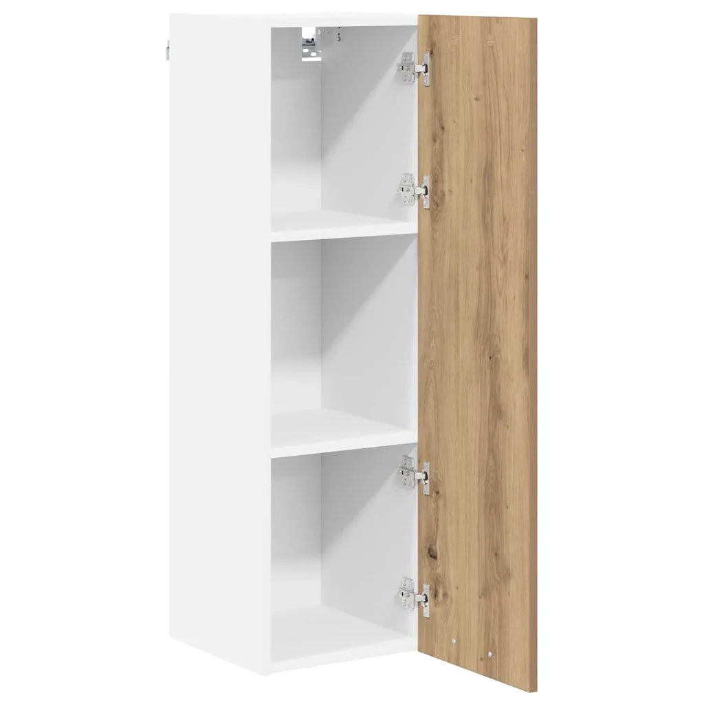 Armadio pensile con porta Rovere artigianale 30 x 31 x 100 cm