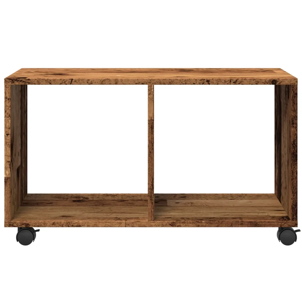 Mobiletto con Ruote Legno Antico 72x33x42,5 cm in Truciolato CFW5550022