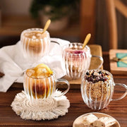 Set di bicchieri in vetro da caffè premium di alta qualità - 4 pezzi