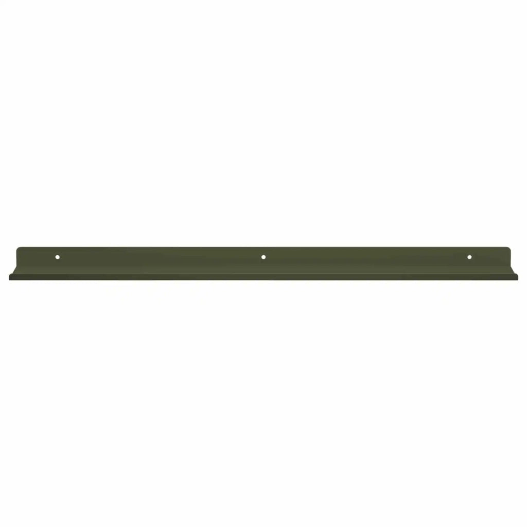 Mensola sospesa 4 pcs Verde oliva 60 x 8,5 x 2,5 cm Acciaio