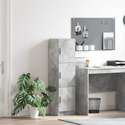 Credenza Grigia Cemento Grigio Truciolare Grande Credenza