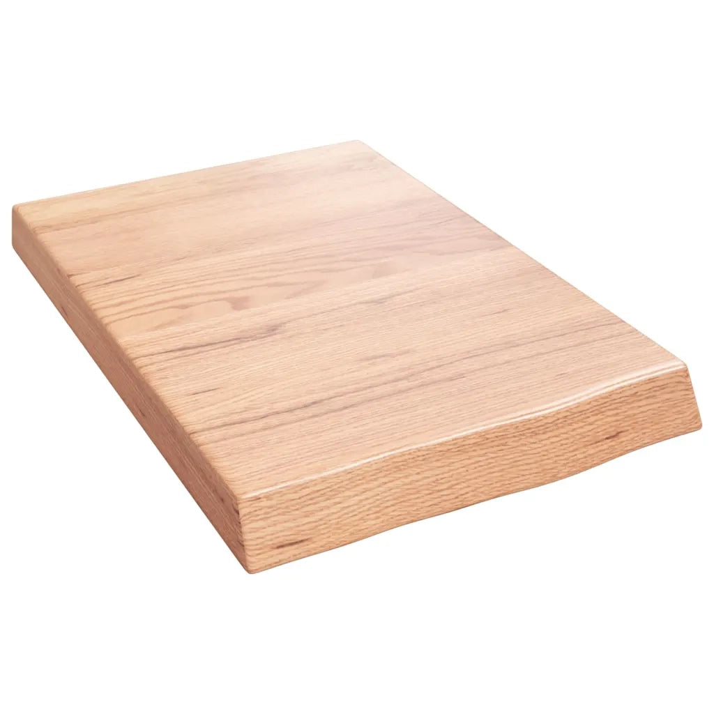 Piano Bagno Marrone 40x60x(2-6) cm Legno Massello Trattato 3156100