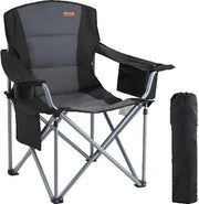 Camping Sedia - Sedia Pieghevole - Sedia da Viso - Sedia da Spiaggia - Sedia Inclinabile - Sedia Leggera - Sedia Robusta - Sedia da Esterno - Nero - 98x63x99CM