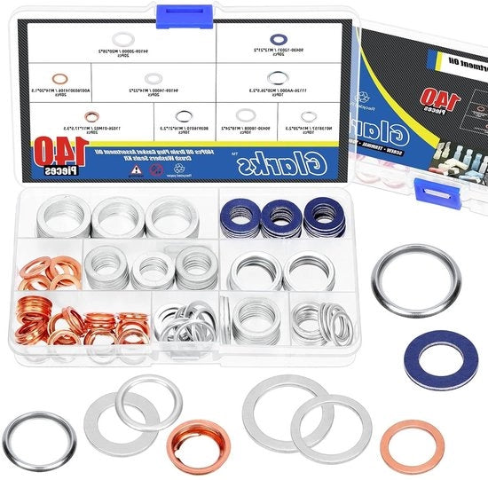 140 pezzi kit di sfogamento olio motore per 9 misure - M11 M12 M14 M16 M18 M20