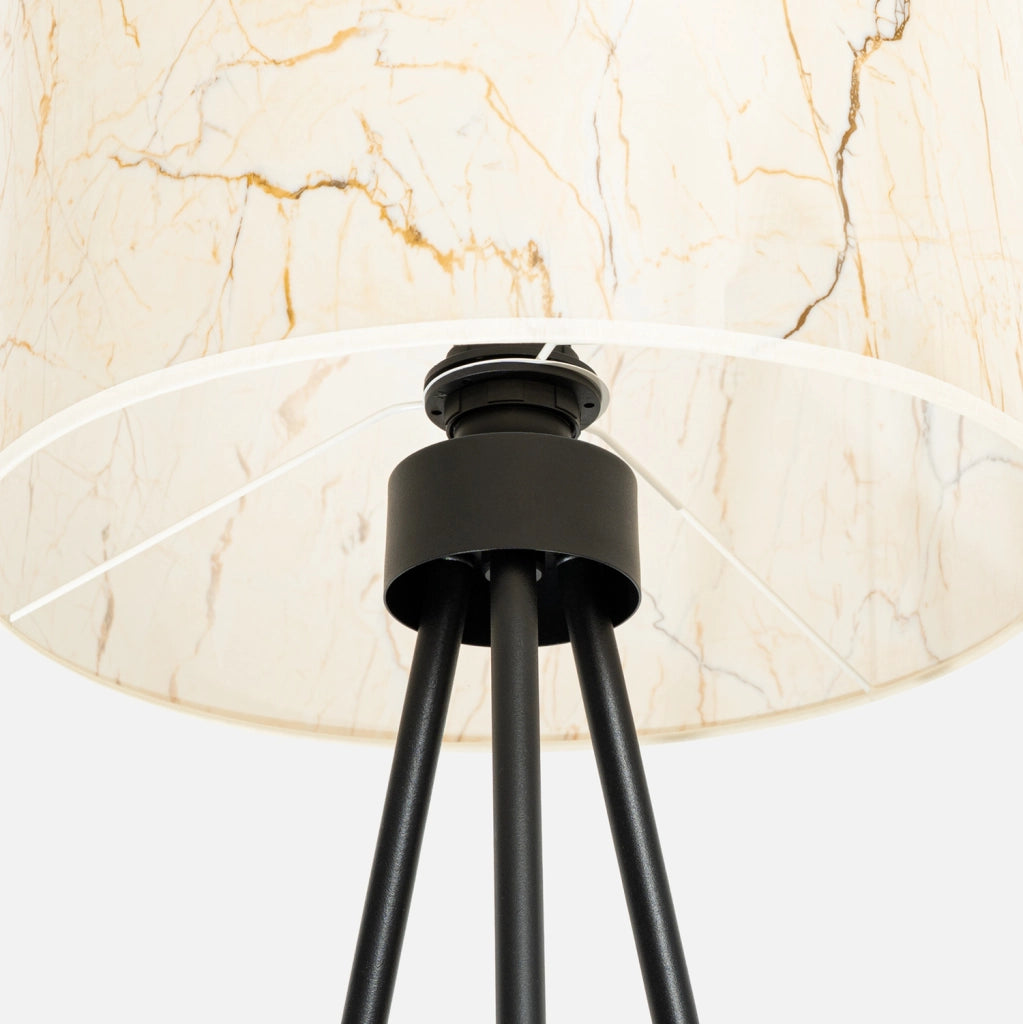 Lampada da terra PURELA treppiede marmo beige E27 Pure Lume