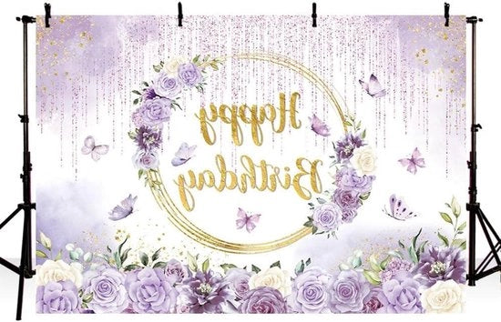 Decorazione per Festa - Banner di Fotografia - Retro di Paesaggio - Materiale a Poliestere - 7x5ft - Blu