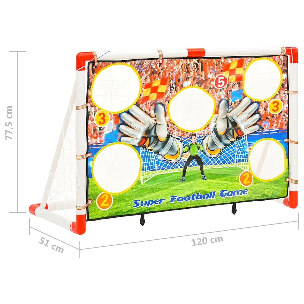 Set Porta da Calcio per Bambini con Pannello 120x51x77,5 cm CFW3679179