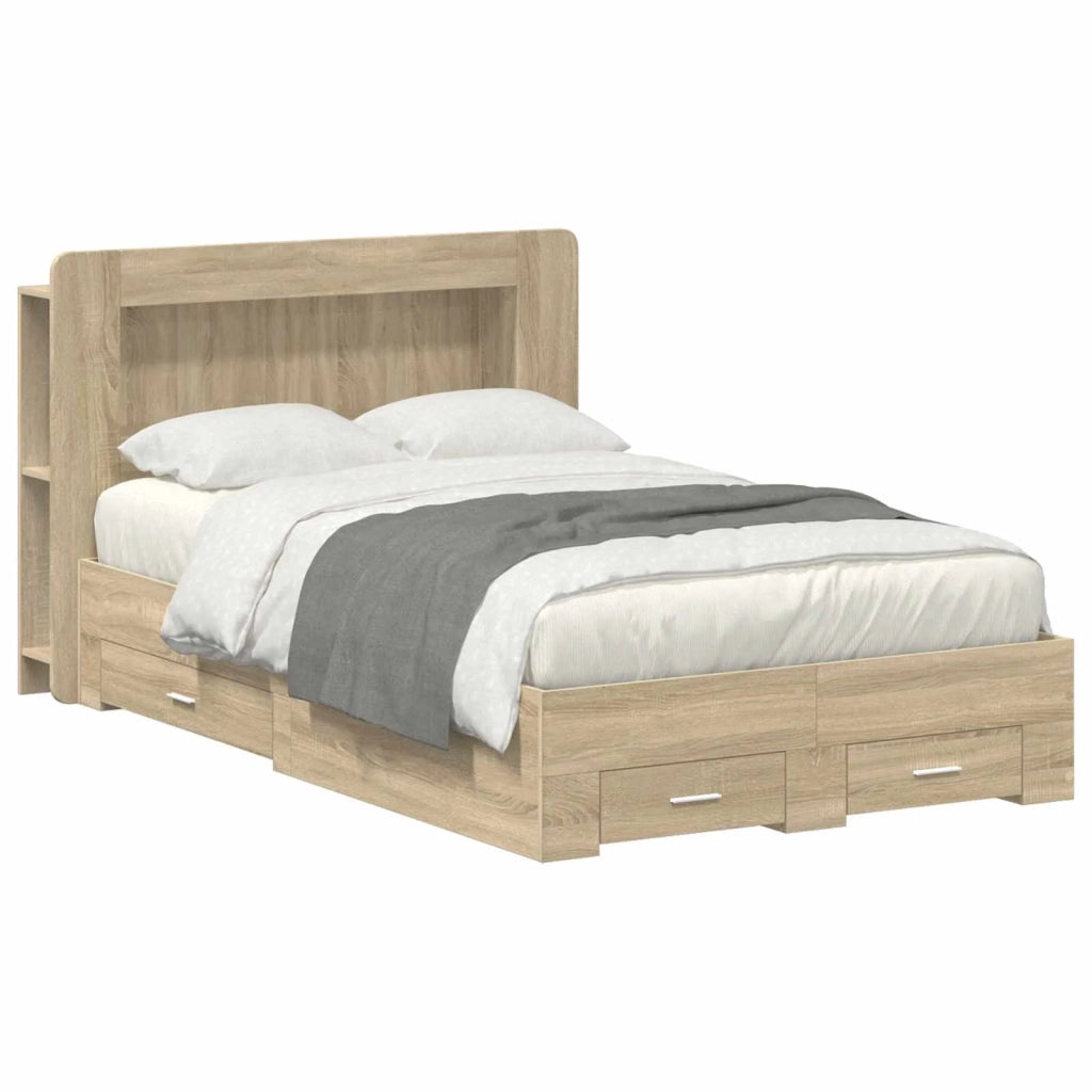 Telaio del letto con storage Rovere Sonoma 120 x 200 cm 3433852
