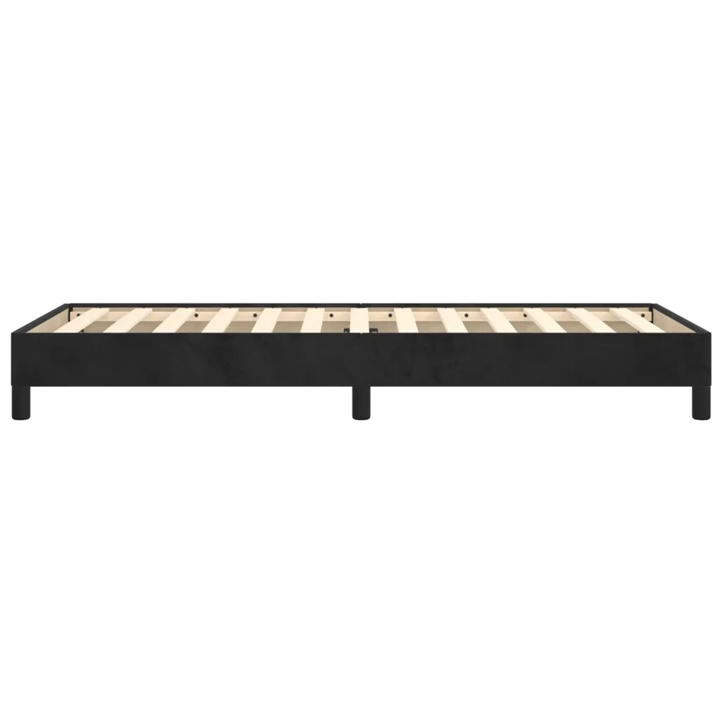 Giroletto-Struttura Letto Nero 90x200 cm in Velluto 824861