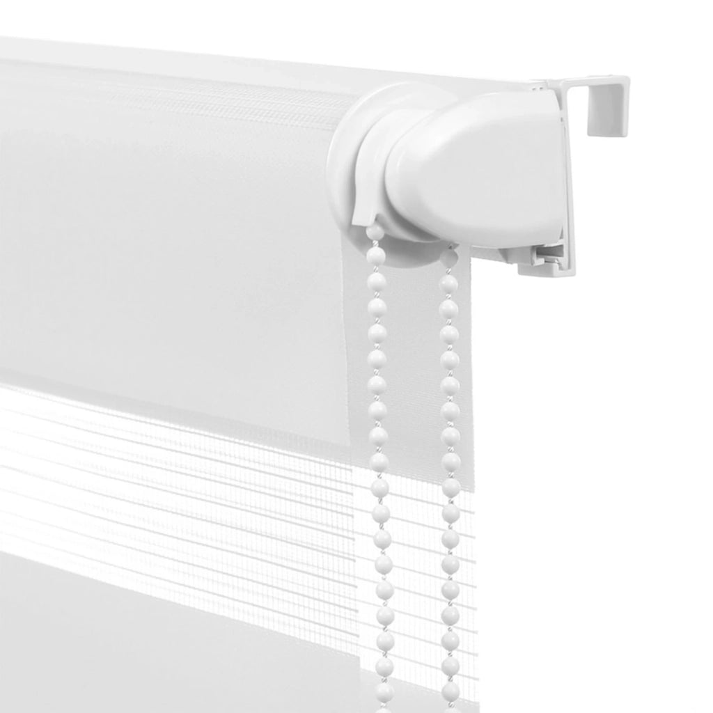 IDMarket - Set di 2 tende a rullo, giorno e notte, 55x170 cm, bianco