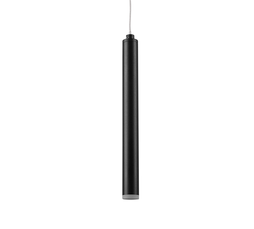 Lampada a sospensione LED rotonda, metallo, nero, D 40 cm, Tubular