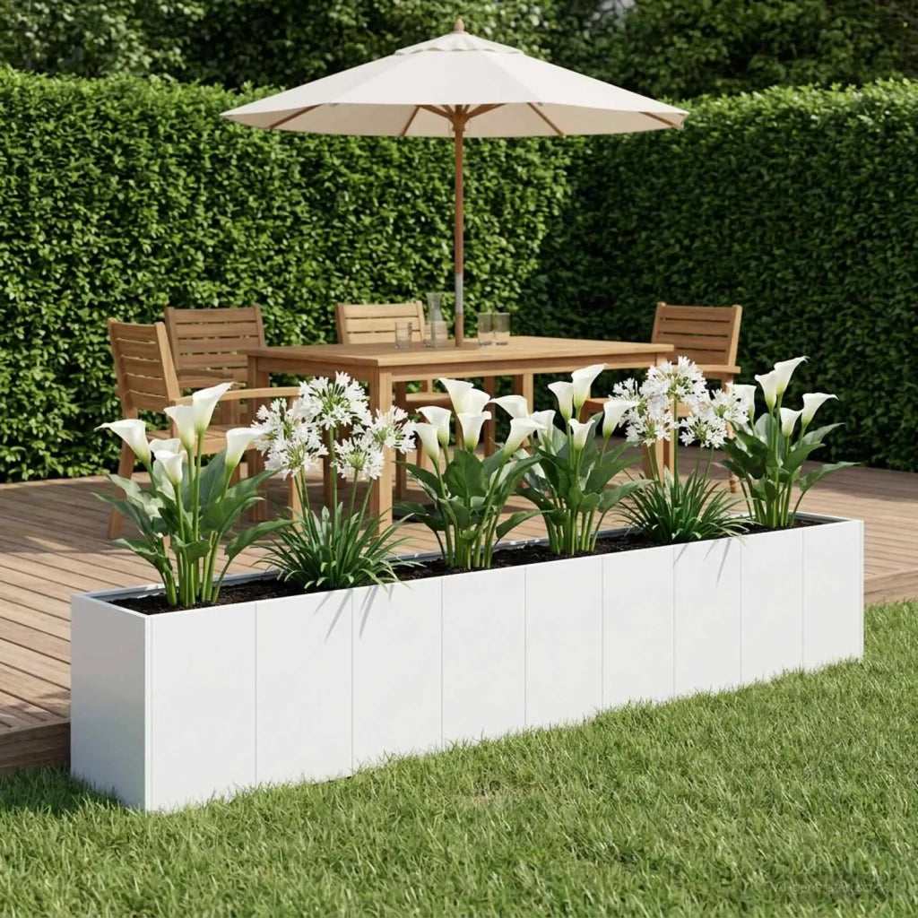 Vaso da giardino Bianco 360 x 40 x 60 cm 3422150