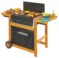 barbecue dualgas adelaide 3 woody dg in acciaio e legno di faggio cod:ferx.97338