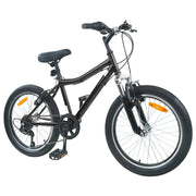 Bicicletta per Bambini | Bici per bambini 24 Pollici 6-Speed per 8-12 anni Nero