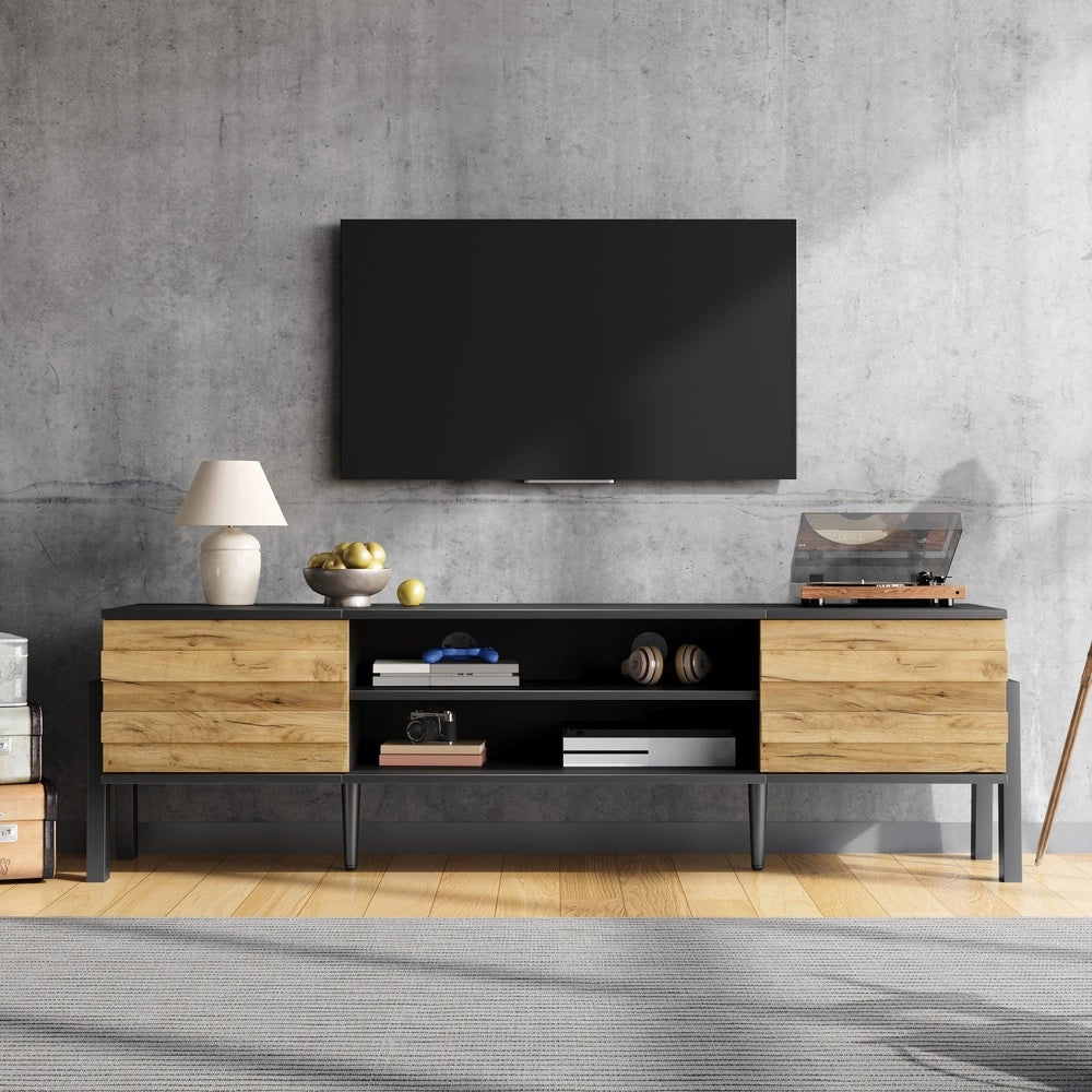 Mobile TV Lowboard ¨C Xylo ¨C Legno, 2 Ante, Vano Aperto, 175x39.5x53 cm