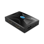 Kvm hdmi atlantis p021-mthk02 switch usb tastiera, mouse, video hdmi a 2 porte ingresso/uscita include 2 cavi di collegam.