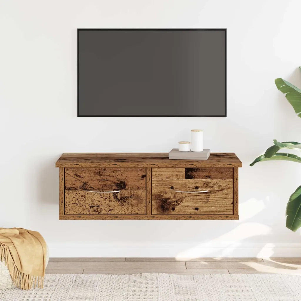 Armadietto a Muro Legno Antico 60x26x18,5 cm in Truciolato 855858