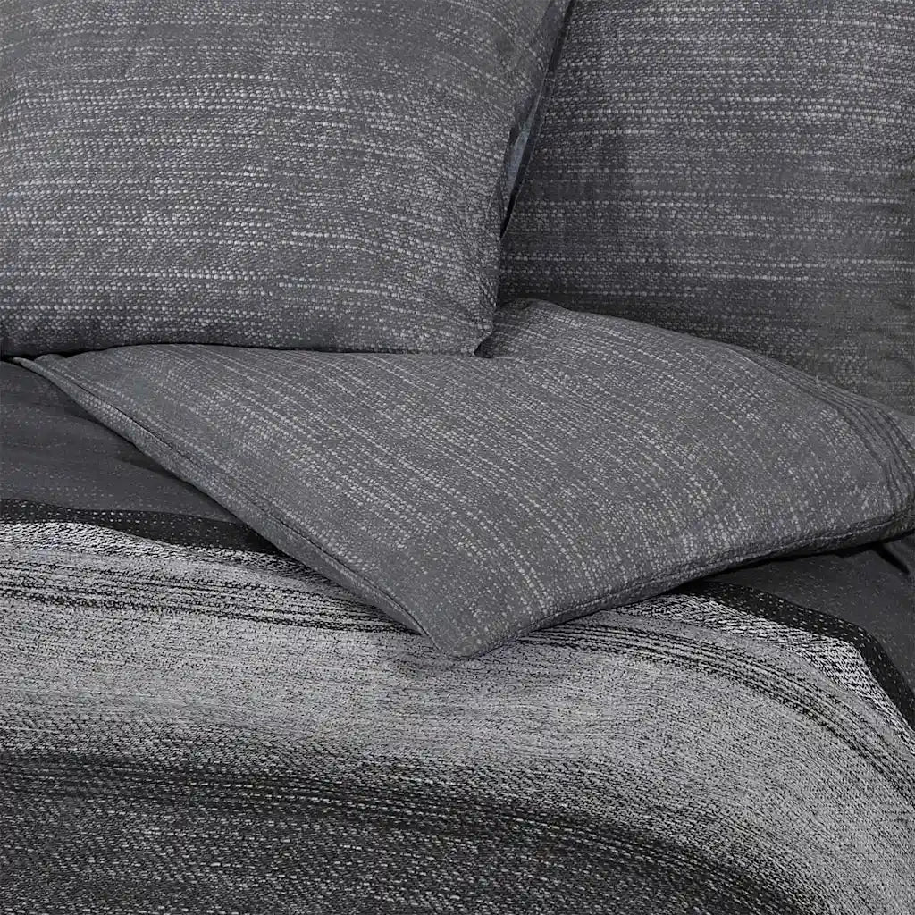 Set Copripiumino Grigio Scuro 200x220 cm in Cotone CFW4254304