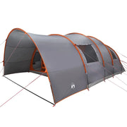 Tenda Tunnel per 8 Persone con tetto Grigio e arancione