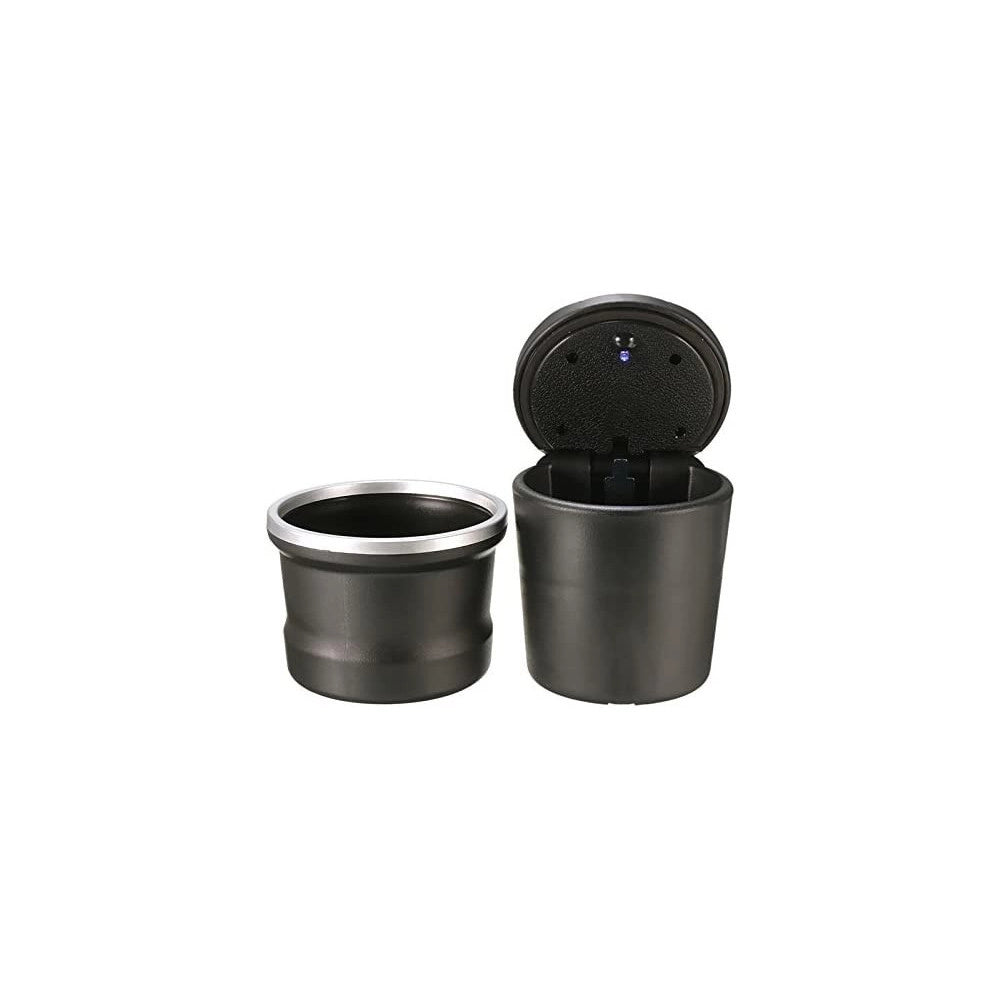 Trade Shop - Posacenere Auto Luce Led Portacenere Furgone Barattolo Ufficio Casa Portatile -