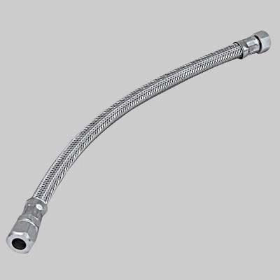 FLESSIBILE INOX CON BICONO FEMMINA  cm 40 F 1/2 x bicono 10     MADE IN ITALY