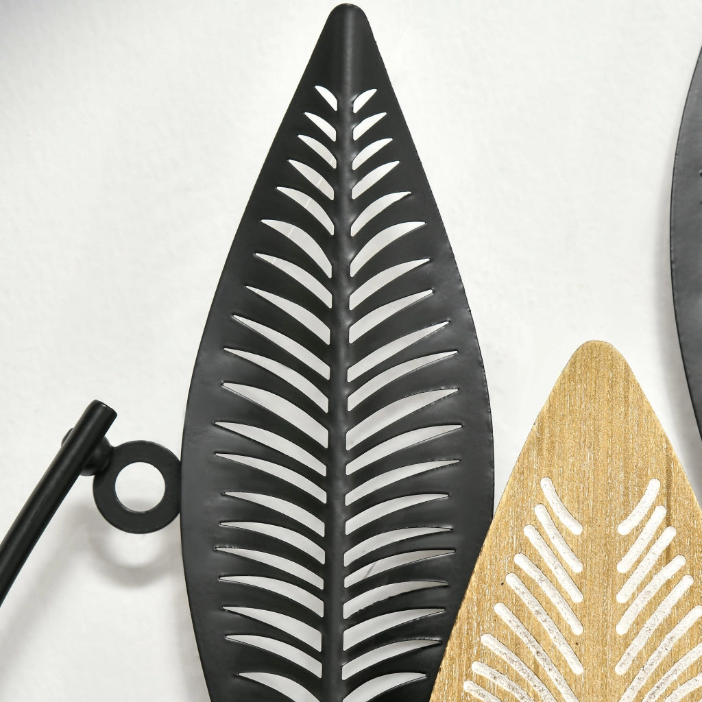 Quadro Moderno Decorativo per Parete ¨C zephmum ¨C Metallico Naturale e Nero