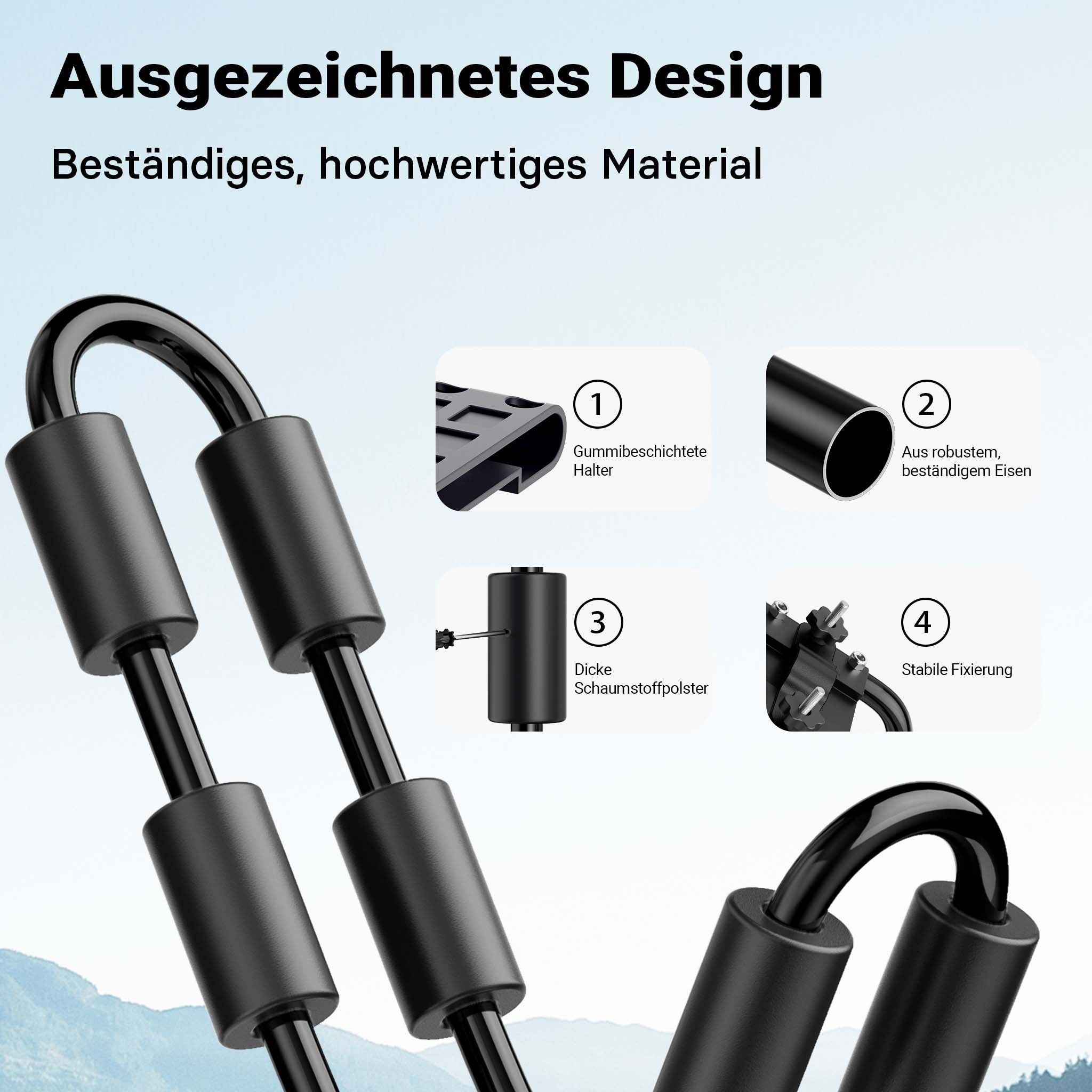 2x Staffe porta kayak canoa per portapacchi tetto auto, a forma di a J, in alluminio con 2 cinghie