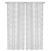 Tende Finestre Porte Interno Elegante Chic Tessuto Strass Brillantini Coppia 2 pz Grigio 60x240 Cm