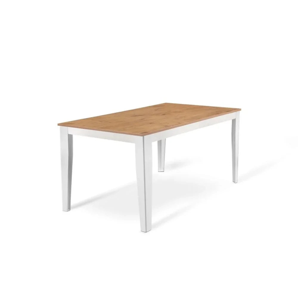 Tavolo da pranzo allungabile effetto rovere naturale naturale Moon 130-290x80 cm fino a 12 posti Made in Italy | Duzzle