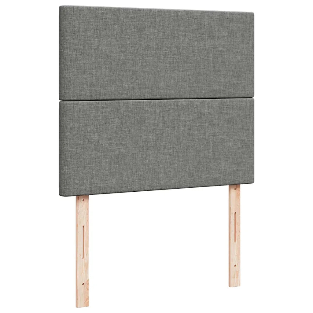 Letto a Molle Materasso e LED Grigio Scuro 120x190cm in Tessuto 3270184