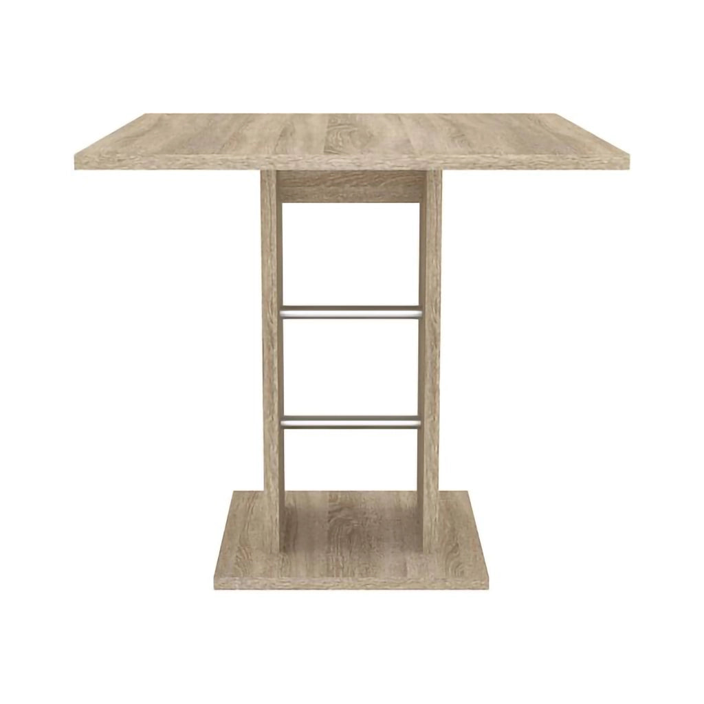 Livala, Tavolo Fisso 4 Posti, 76x76x74h cm Marrone Rovere