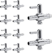 Valvola di flusso per acquari 10pz - Regolazione del volume di ossigeno - Check e regolazione di apertura della valvola - Valvola di controllo del flusso d'aria - Accessori per serbatoio per pesci.