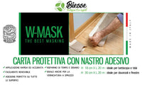 w-mask carta protettiva + nastro adesivo cm 30 x 20mt cod:ferx.97380